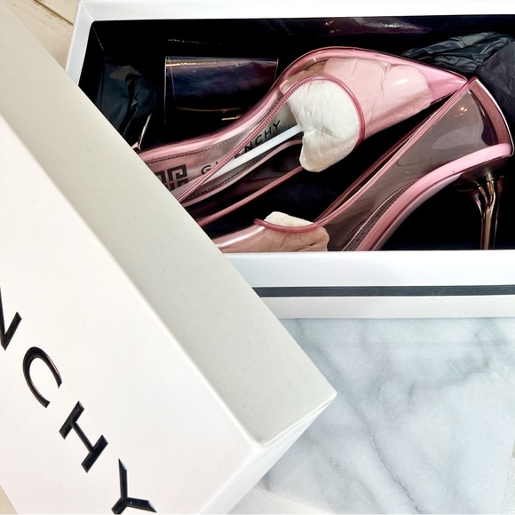 Givenchy Translucent Pink Stiletto 100 mm Pumps - Picture 8 of 11